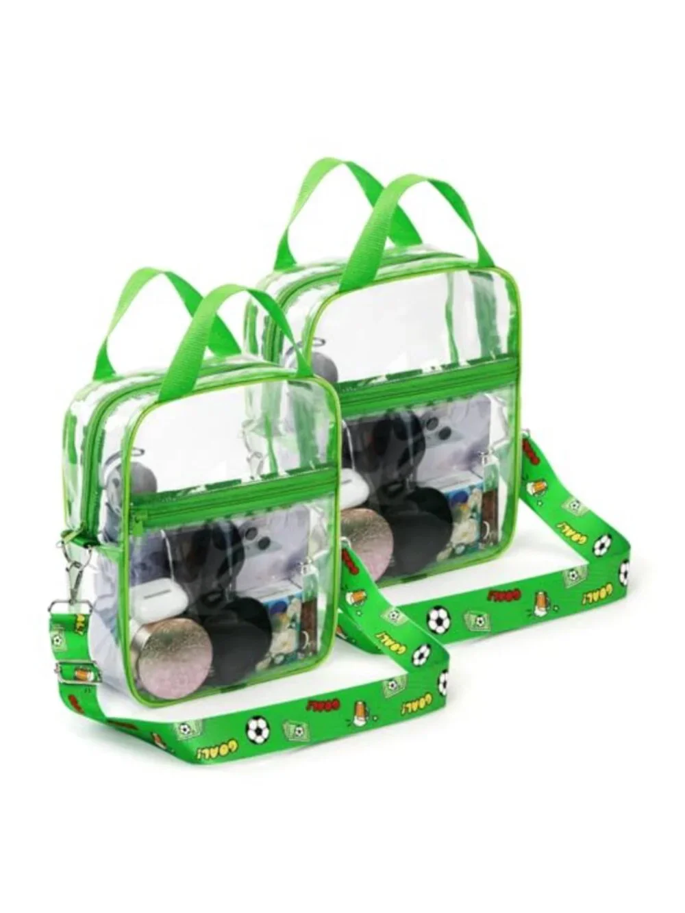 Clear Crossbody Bag Stadium Approved PVC Purse 3-in-1